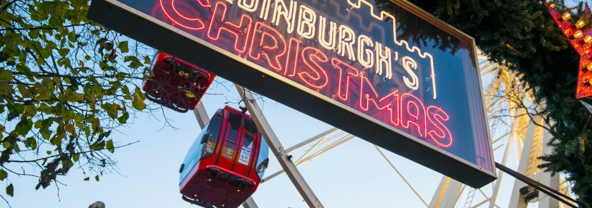 Edinburgh's Christmas Market Sign