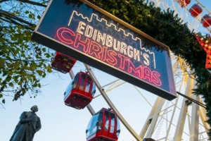 Edinburgh's Christmas Market Sign