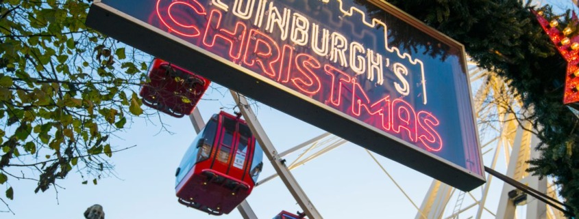 Edinburgh's Christmas Market Sign